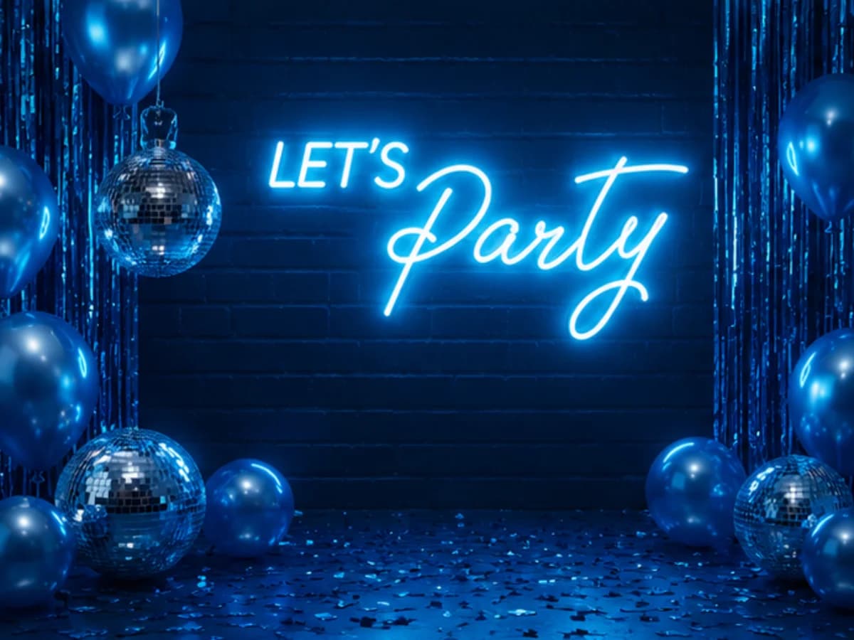 Let's Party Neon Sign